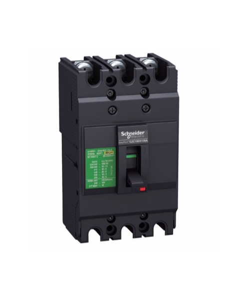 SCHNEIDER เมนเบรกเกอร์ 3P 50A KA EZC100H3050T สีดำ