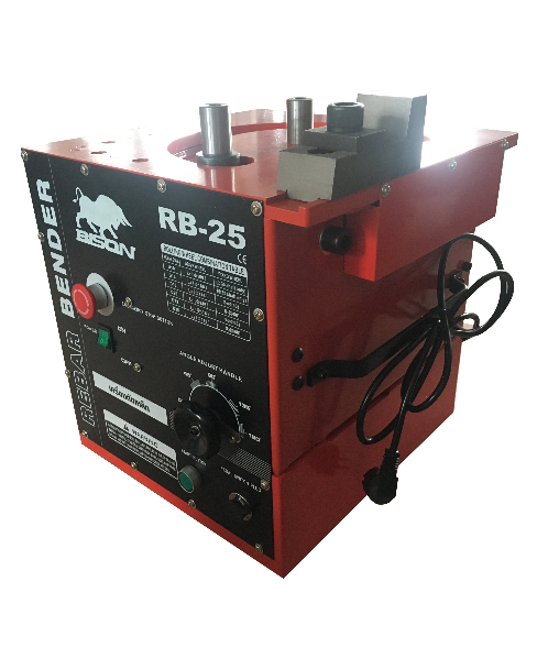 BISON เครื่องดัดเหล็ก RB25 สีแดง