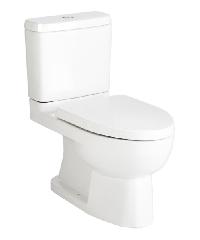 KOHLER สุขภัณฑ์แบบสองชิ้น ใช้น้ำ 3/4.5 ลิตร พร้อมฝารองนั่งแบบกันกระแทก รีช คอนซีล สีขาว