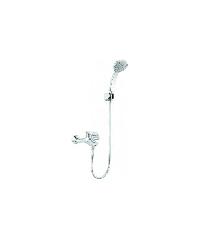 KOHLER ก๊อกผสมลงอ่างอาบน้ำและยืนอาบแบบติดผนังพร้อมฝักบัวสายอ่อน K-99460T-4-CP KUMIN สีโครเมี่ยม