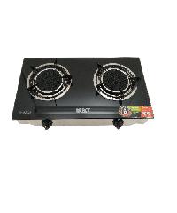 CLOSE เตาแก๊สหัวคู่แบบอินฟาเรดหน้ากระจก Big Burner รุ่น BW-XK2010H BW-XK2010H สีดำ