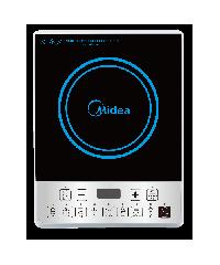 Midea เตาแม่เหล็กไฟฟ้า 2100 วัตต์ ระบบปุ่มกด 6 ฟังค์ชั่น แถมหม้อสแตนเลส MI-WT2100 สีดำ